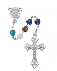 Murano Heart Rosary [MVRB1118]