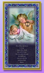 Now I Lay Me Down To Sleep Italian Prayer Plaque [HPP019]