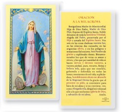 Oracion A La Milagrosa Laminated Spanish Prayer Cards 25 Pack [HPRS253]