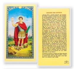 Oracion A San Expedito Laminated Spanish Prayer Cards 25 Pack [HPRS439]
