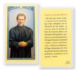 Oracion A San Juan Bosco Laminated Spanish Prayer Cards 25 Pack [HPRS468]