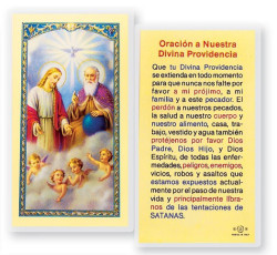 Oracion La Santisima Trinidad Laminated Spanish Prayer Card [HPRS133]