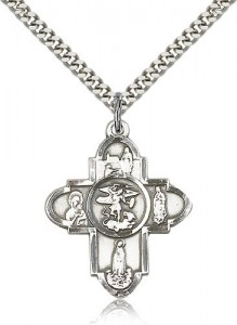 St. Michael and Our Lady 5-Way Pendant [BM0562]