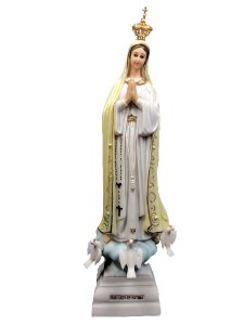 Our Lady of Fatima Hand-painted Statue 13 Inch [VIC1107]
