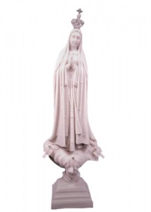 Our Lady of Fatima Statue Light Gray Finish 20 Inches [VIC1110]
