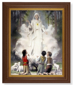 Our Lady of Fatima by Chambers 8x10 Textured Artboard Dark Walnut Frame [HFA5558]