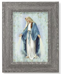 Our Lady of Grace 7x9 Gray Oak Frame [HFA4650]