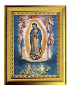 Our Lady of Guadalupe 5x7 Print in Gold-Leaf Frame [HFA5197]