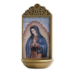 Our Lady of Guadalupe 6“ Holy Water Font [CB913]