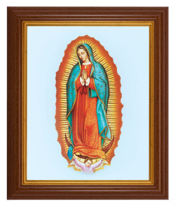 Our Lady of Guadalupe 8x10 Textured Artboard Dark Walnut Frame [HFA5485]