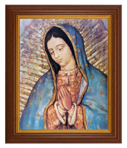 Our Lady of Guadalupe 8x10 Textured Artboard Dark Walnut Frame [HFA5486]