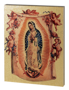 Our Lady of Guadalupe Embossed Wood Plaque [HWP221]