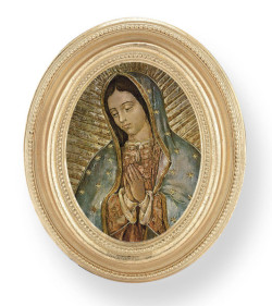 Our Lady of Guadalupe Small 4.5 Inch Oval Framed Print [HFA4718]