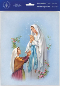 Our Lady of Lourdes Print - Sold in 3 per pack [HFA1152]