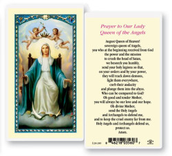 Our Lady Queen of The Angels Laminated Prayer Card [HPR240]