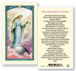 Our Lady Queen of Peace Laminated Prayer Cards 25 Pack [HPR902]