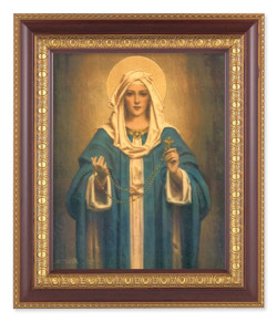Our Lady of the Rosary 8x10 Framed Print Under Glass [HFP914]