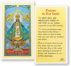 Our Lady of San Juan Laminated Prayer Card [HPR837]
