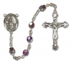 Our Lady of Assumption Sterling Silver Heirloom Rosary Fancy Crucifix [RBEN1025]