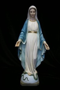 Our Lady of Grace Statue Hand Painted - 19 inch [VIC8002]