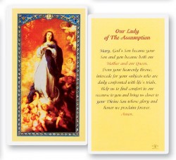 Our Lady of The Assumption Laminated Prayer Cards 25 Pack [HPR295]