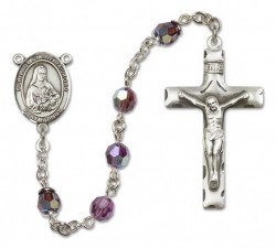 Our Lady of the Railroad Sterling Silver Heirloom Rosary Squared Crucifix [RBEN0046]