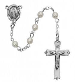 Pearl Rosary, 3mm [RBMV008]
