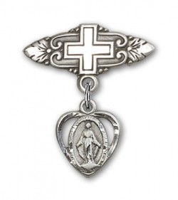 Pin Badge with Miraculous Charm and Badge Pin with Cross [BLBP0210]