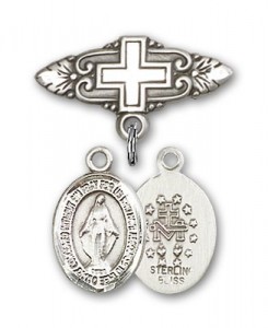 Pin Badge with Miraculous Charm and Badge Pin with Cross [BLBP0806]