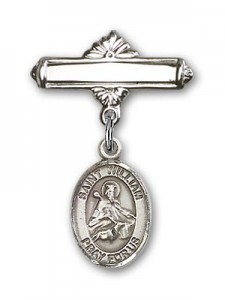 Saint William Sterling Silver Charm