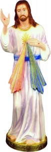Plastic Divine Mercy Statue - 24“H   [SAP0052]