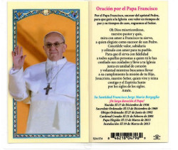 Pope Francis Laminated Spanish Prayer Card [HPRS574]
