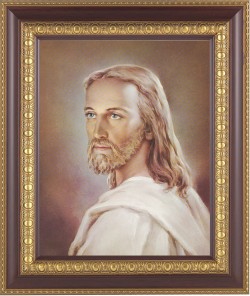Portrait of Jesus 8x10 Framed Print Under Glass [HFP126]