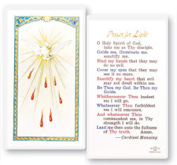 Prayer For Light Holy Spirit Laminated Prayer Card [HPR655]