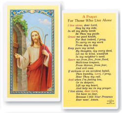 Prayer For Those Who Live Alone Laminated Prayer Card [HPR712]