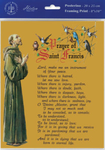 Prayer of St. Francis Print Cardstock - 3 per pack [HFA1166]