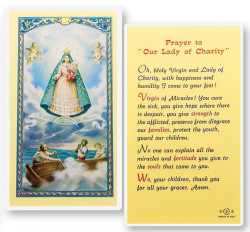 Prayer To Our Lady of Charity Laminated Prayer Card [HPR279]