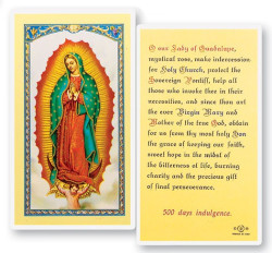 Prayer To Our Lady of Guadalupe Laminated Prayer Card [HPR216]