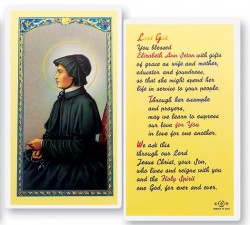 Prayer To St. Elizabeth Seton Laminated Prayer Cards 25 Pack [HPR436]