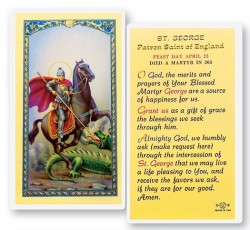 Prayer To St. George Laminated Prayer Cards 25 Pack [HPR446]