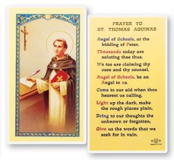 Prayer To St. Thomas Aquinas Laminated Prayer Cards 25 Pack [HPR552]