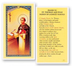 Prayer To St. Thomas Aquinas Laminated Prayer Cards 25 Pack [HPR952]