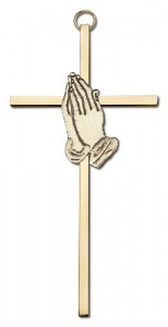 Praying Hands Wall Cross 6“ [CRB0036]