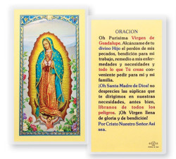 Purisima Virgen De Guadalupe Laminated Spanish Prayer Card [HPRS218]