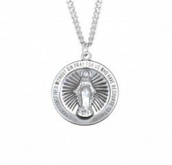 Rays of Light Round Men's Miraculous Medal [HMM3188]