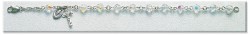 Rosary Bracelet - Sterling Silver with 6mm Crystal Swarovski Beads [RB3480]