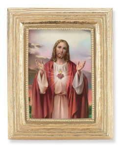 Sacred Heart of Jesus 2.5x3.5 Print Under Glass [HFA5267]