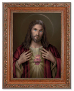 Sacred Heart of Jesus 6x8 Print Under Glass [HFA5356]