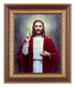 Sacred Heart of Jesus 8x10 Framed Print Under Glass [HFP1251]