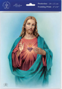 Sacred Heart of Jesus Print  - 3 Pack [HFA9016]